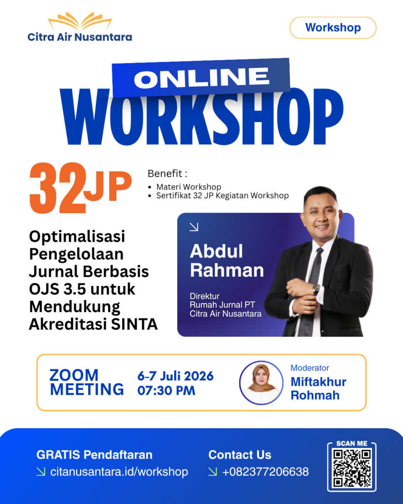 Online Workshop 32JP : Optimalisasi Pengelolaan Jurnal Berbasis OJS 3.5 untuk Mendukung Akreditasi SINTA